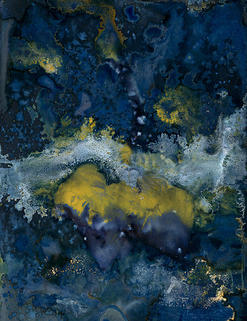 Unwashed Experimental Wet Cyanotype