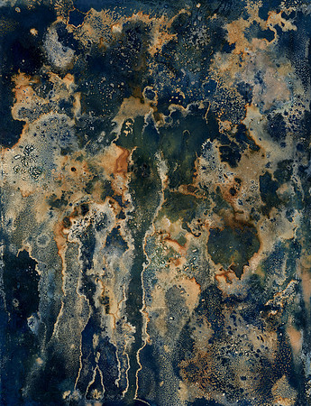 Unwashed Experimental Wet Cyanotype