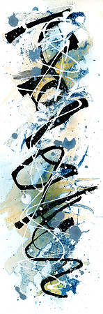 Cyanotype & Ink on Paper