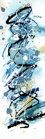Cyanotype & Ink on Paper