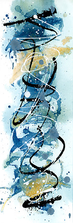 Cyanotype & Ink on Paper