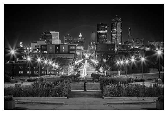 After Midnight - Downtown Des Moines, Iowa